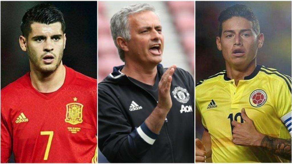 Morata y James, objetivos de Mourinho