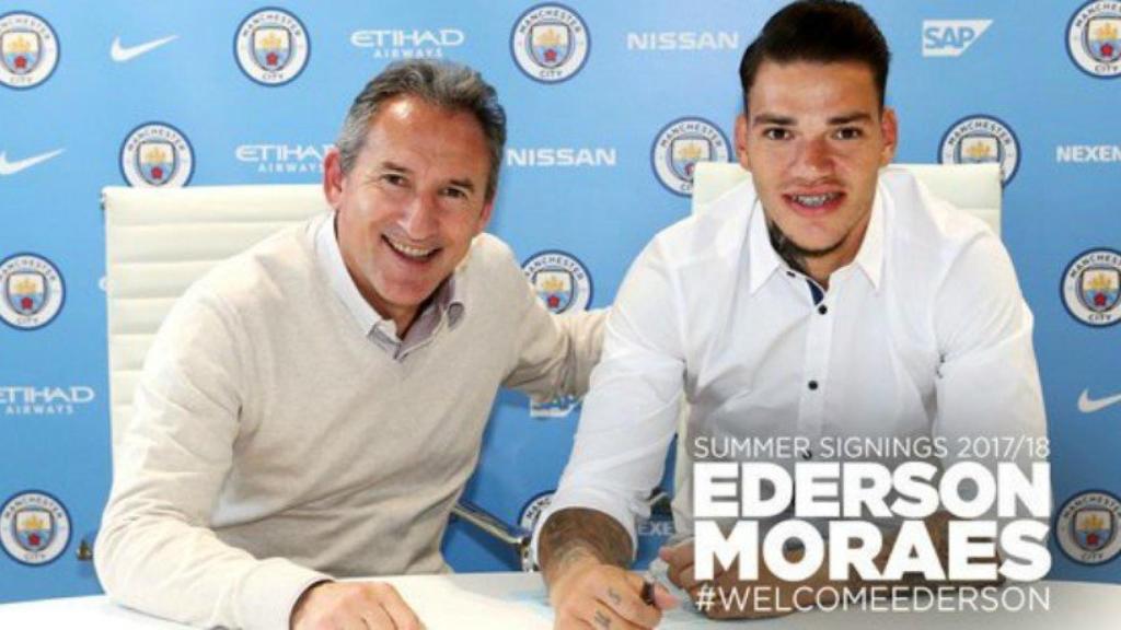 El City hace oficial el fichaje de Ederson. Foto. Twitter (@ManCityES)