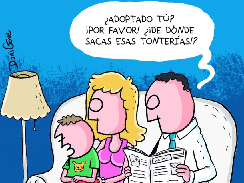 El adoptado, una de las viñetas de Dani Gove.
