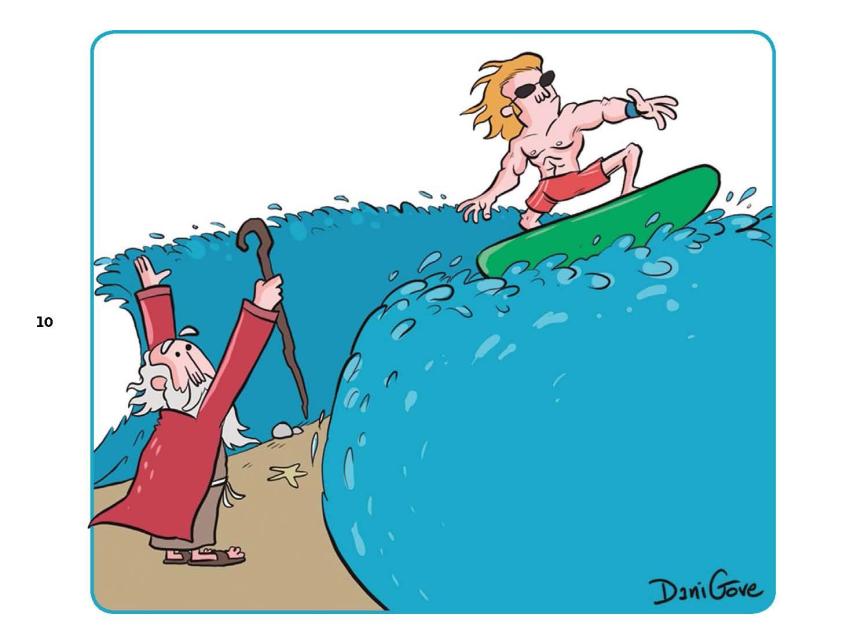 Viñeta de Y llegó el salvador, de Dani Gove.