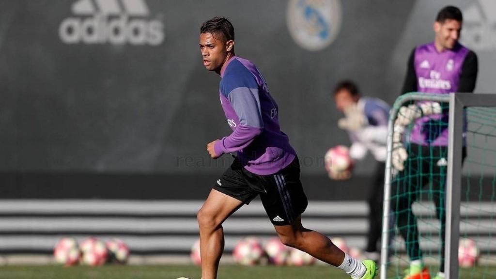 Mariano en el entrenamiento