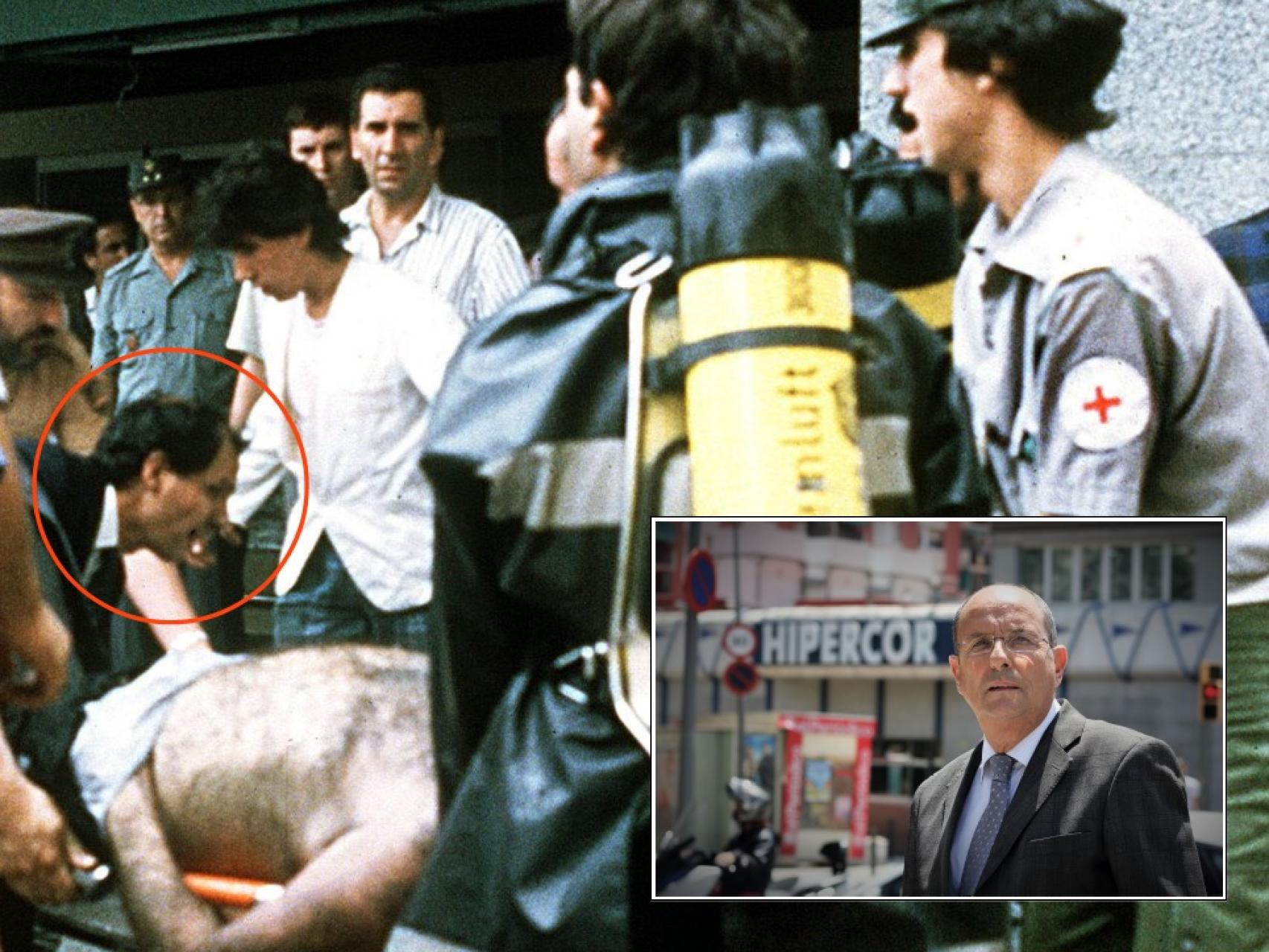 Pedro Ortega se metió en Hipercor para ayudar en las labores de rescate.