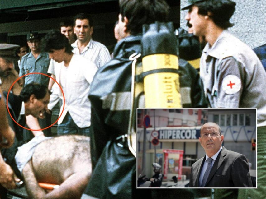 Pedro Ortega se metió en Hipercor para ayudar en las labores de rescate.