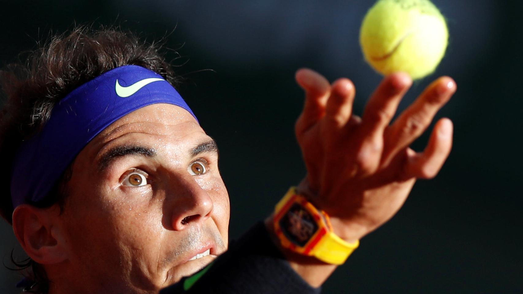 Rafa Nadal, durante su encuentro de semifinales ante Dominic Thiem.