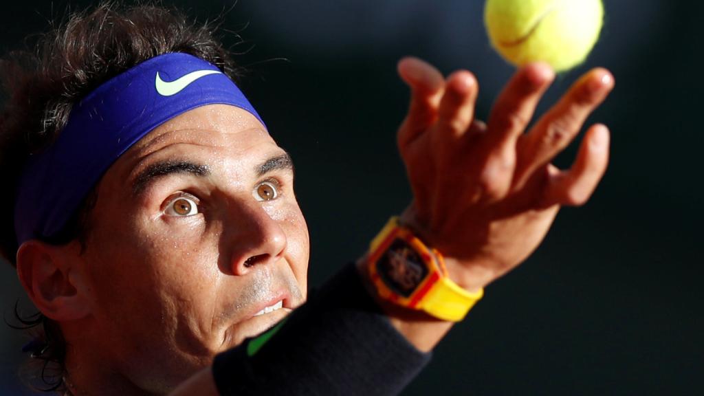 Rafa Nadal, durante su encuentro de semifinales ante Dominic Thiem.