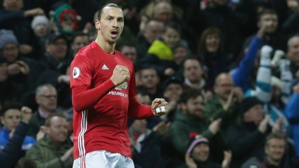 Ibra, con el United. Foto: manutd.com