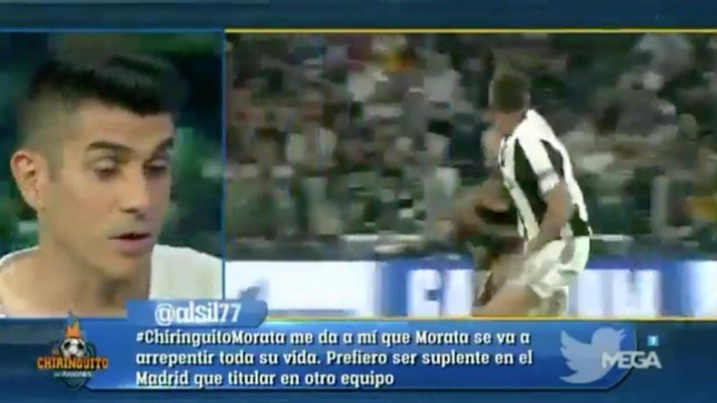 Alvaro Benito en El Chiringuito la noche del 12 de junio