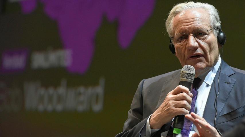 El periodista Bob Woodward este miércoles en el acto Management & Bussiness Summit de Atresmedia.
