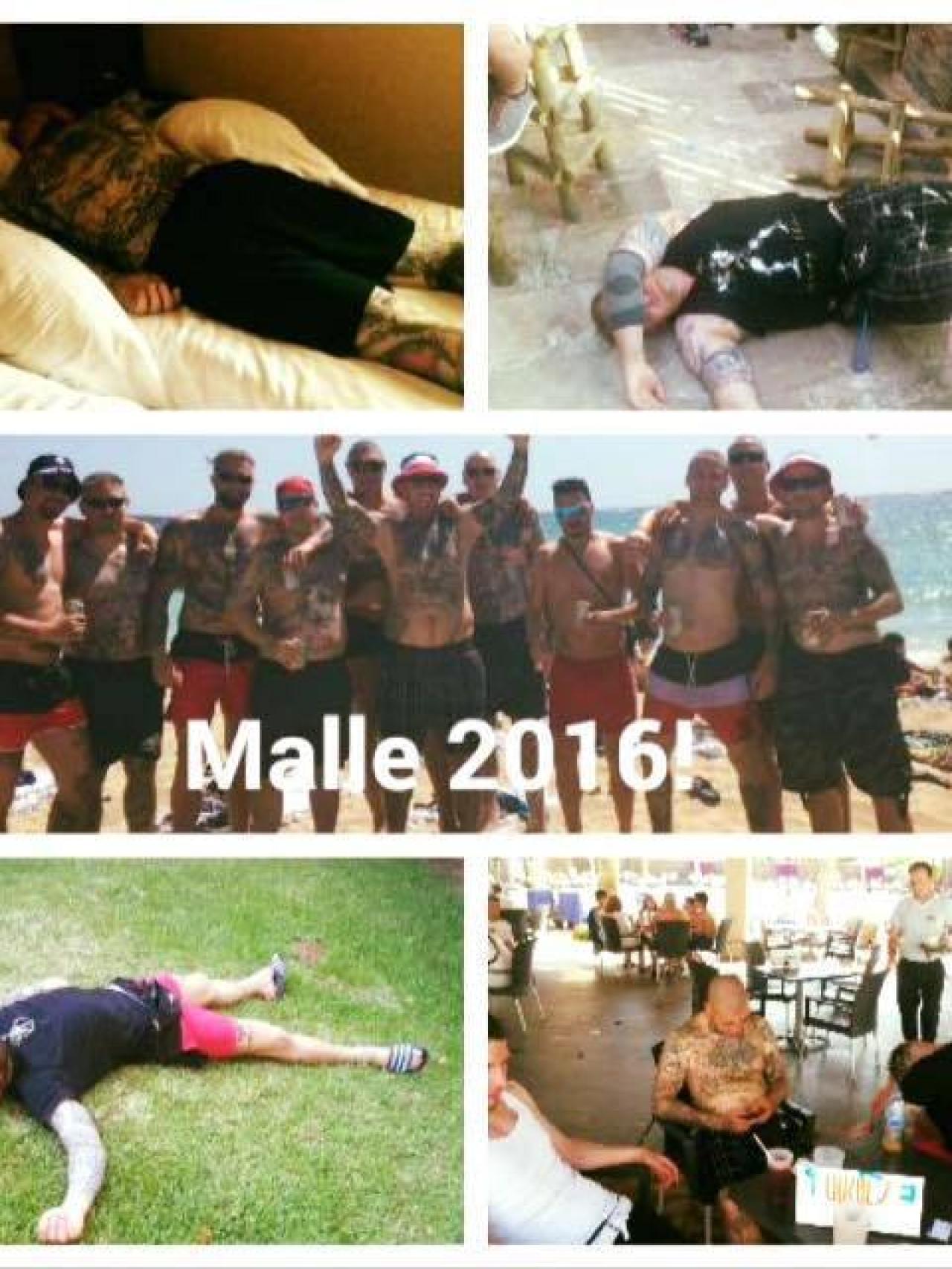 Los miembros de Hammerskin Alemania cuelgan fotos de sus borracheras en Mallorca en las redes sociales