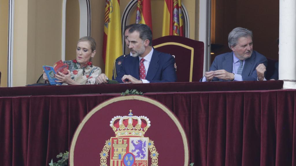 Es la segunda vez que el rey Felipe acude a los toros desde que ocupa la Jefatura del Estado.