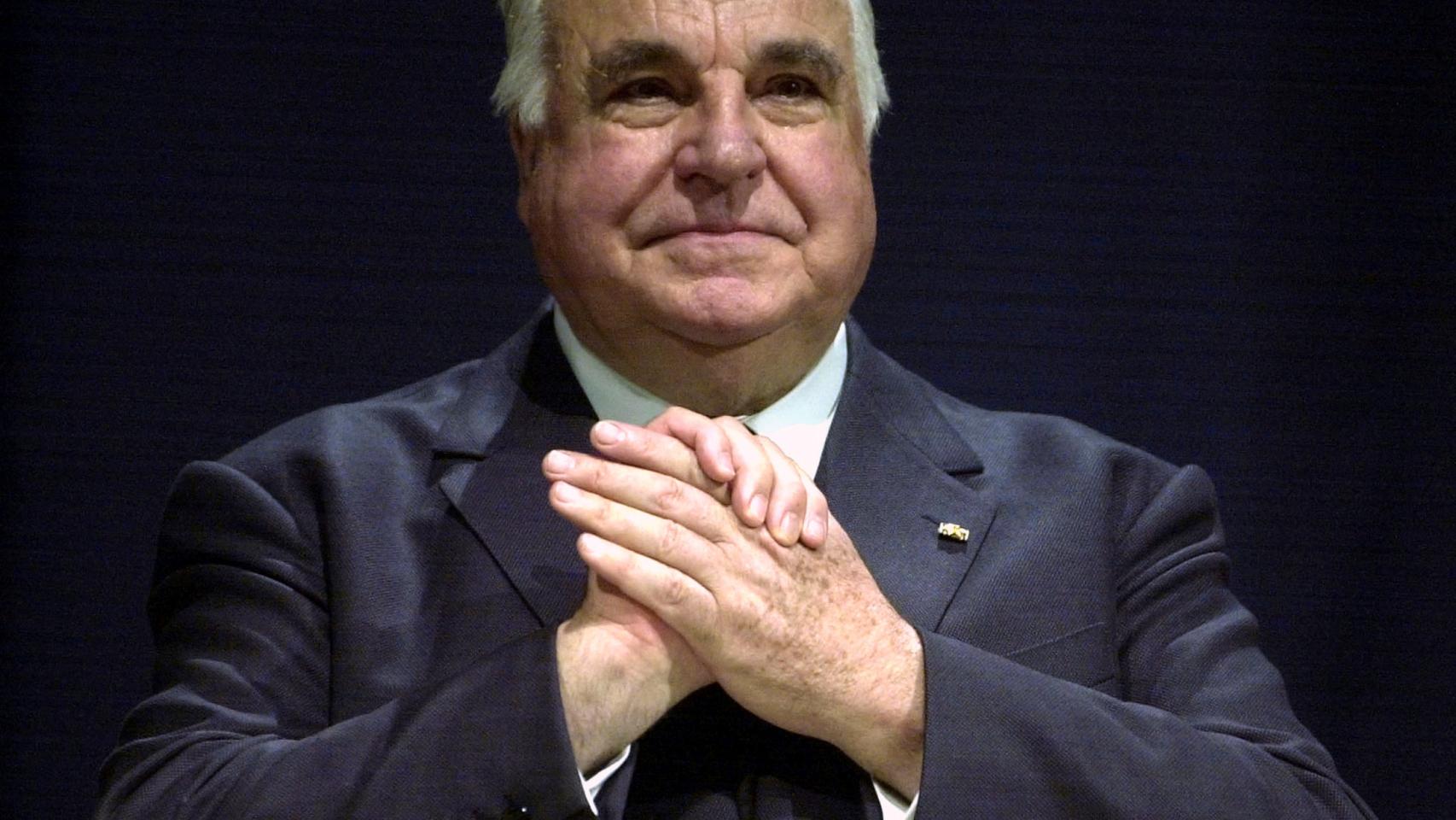 Helmut Kohl,  en una imagen de 2001 celebrando la reunificación