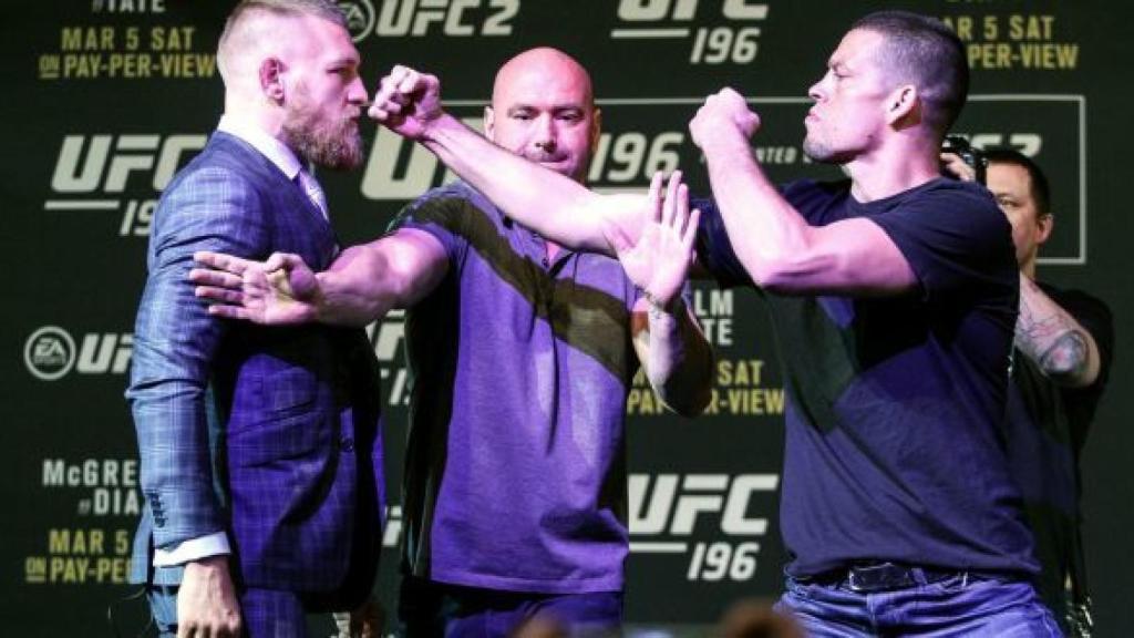 Dana White intenta que Mcgregor y Díaz no se peleen antes del combate.