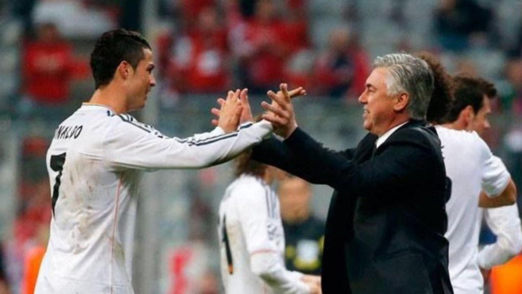 Cristiano Ronaldo y Carlo Ancelotti