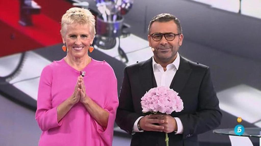 Mercedes Milá y Jorge Javier Vázquez en la primera gala de la última edición de GH.