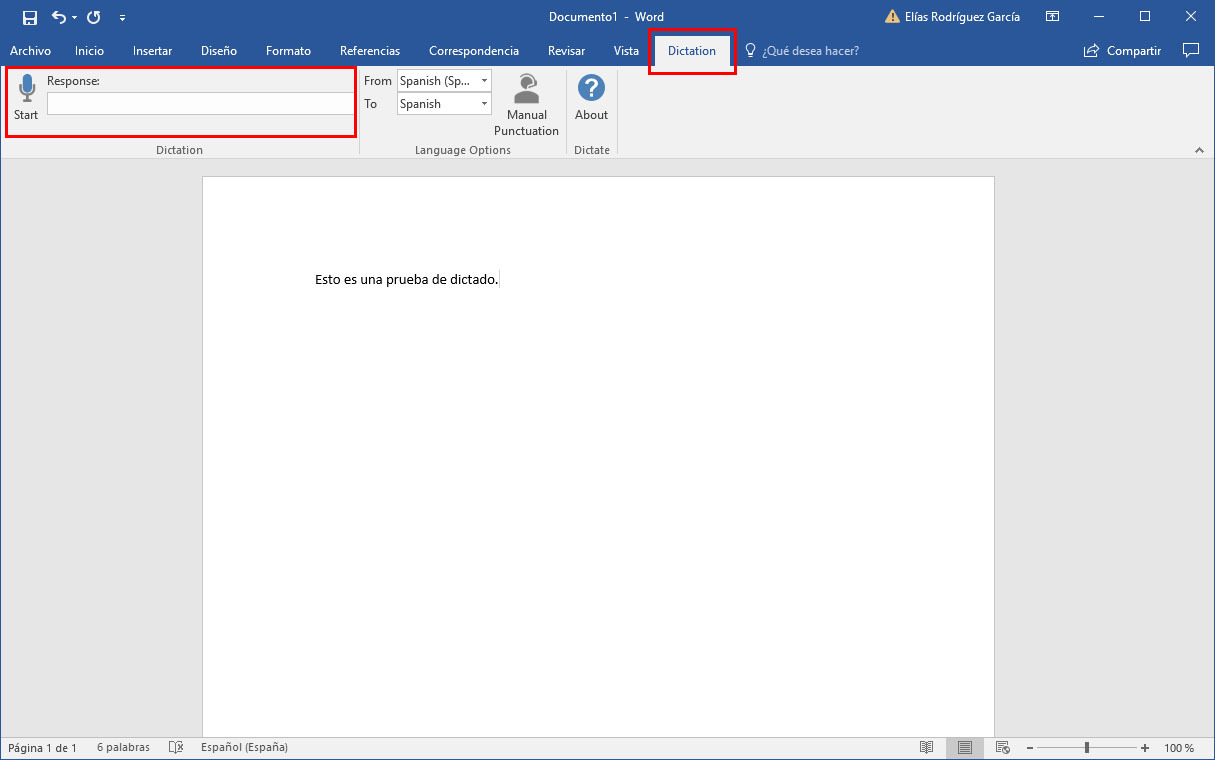 dictate-dictado-reconocimiento de voz-microsoft office