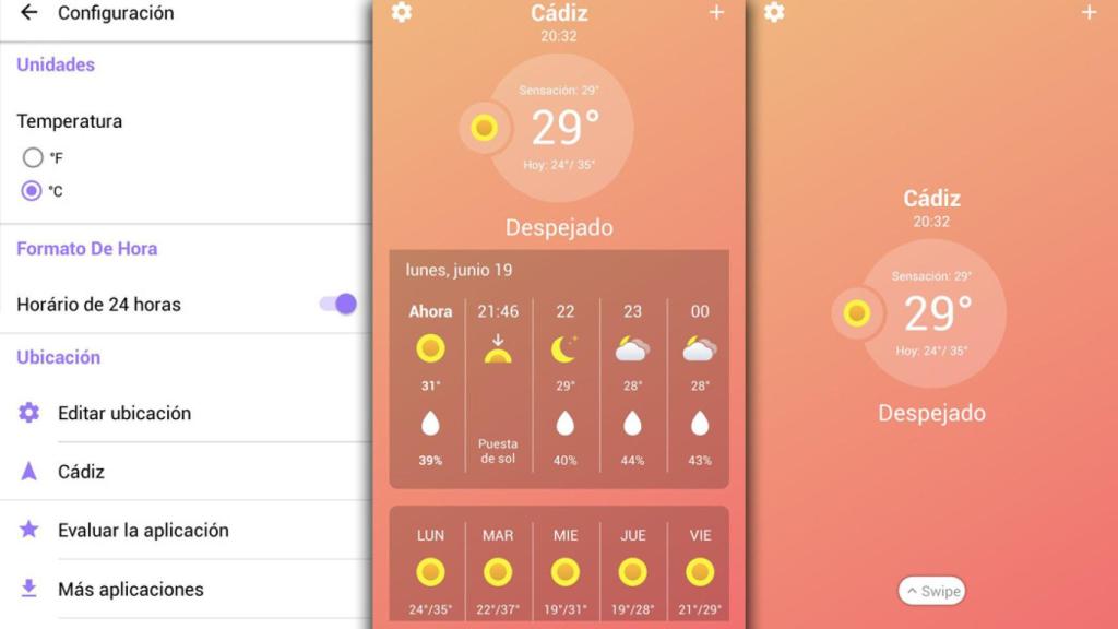 El tiempo en todo el mundo gracias a esta aplicación