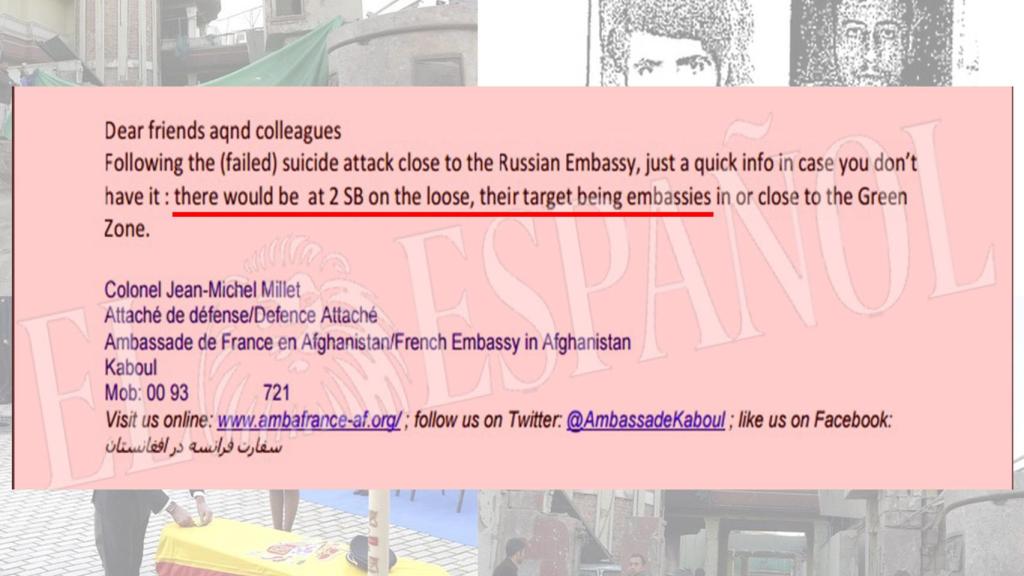 Imagen del correo enviado por Francia cuyo contenido no había trascendido.