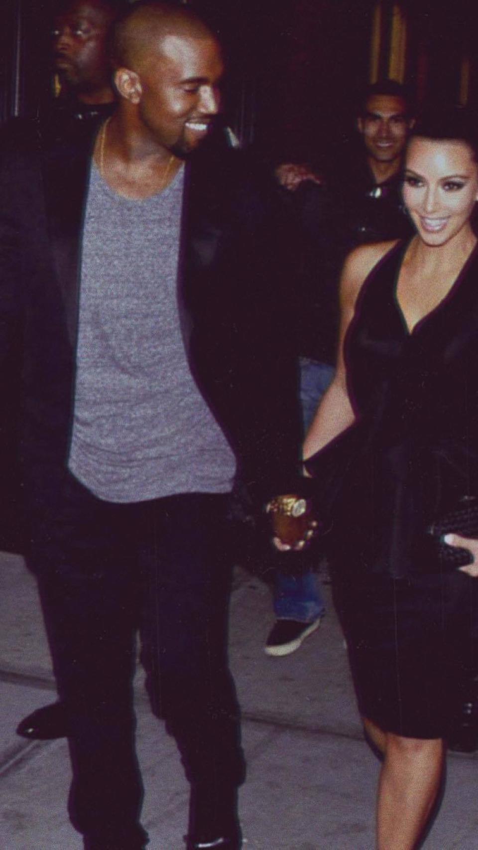 Kim kardashian y su marido Kanye West.