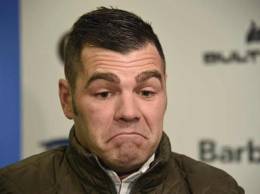 Fonsi Nieto, durante la salida del evento de Land Rover, este miércoles por la mañana.