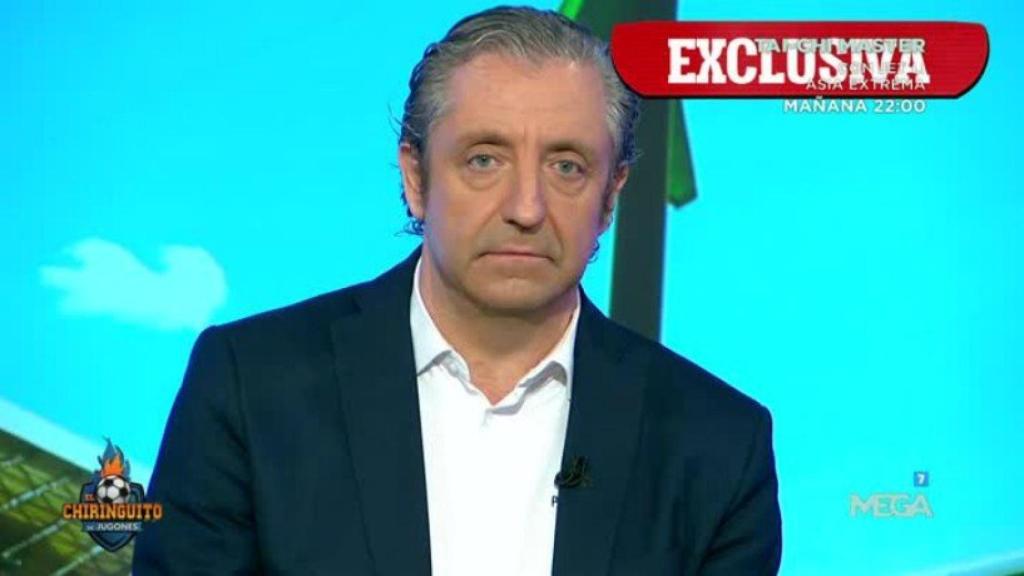 Josep Pedrerol, en El Chiringuito   Foto: Twitter (@elchiringuitotv)