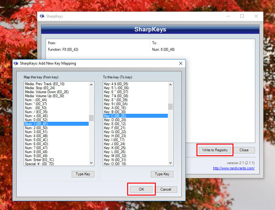 sharp keys cambiar distribucion teclas teclado