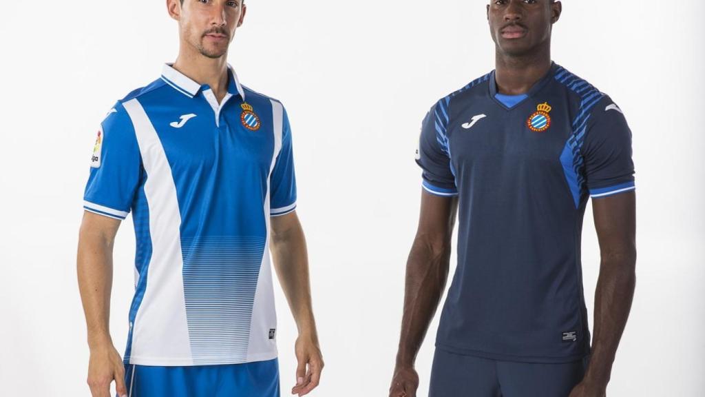 Las equipaciones del Espanyol para la temporada 2017-2018.