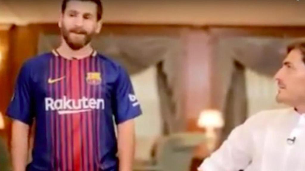 Casillas conoce al doble de Messi