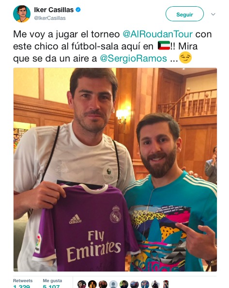 Vídeo | Vaya escena: Casillas, el doble de Messi y una conversación muy extraña