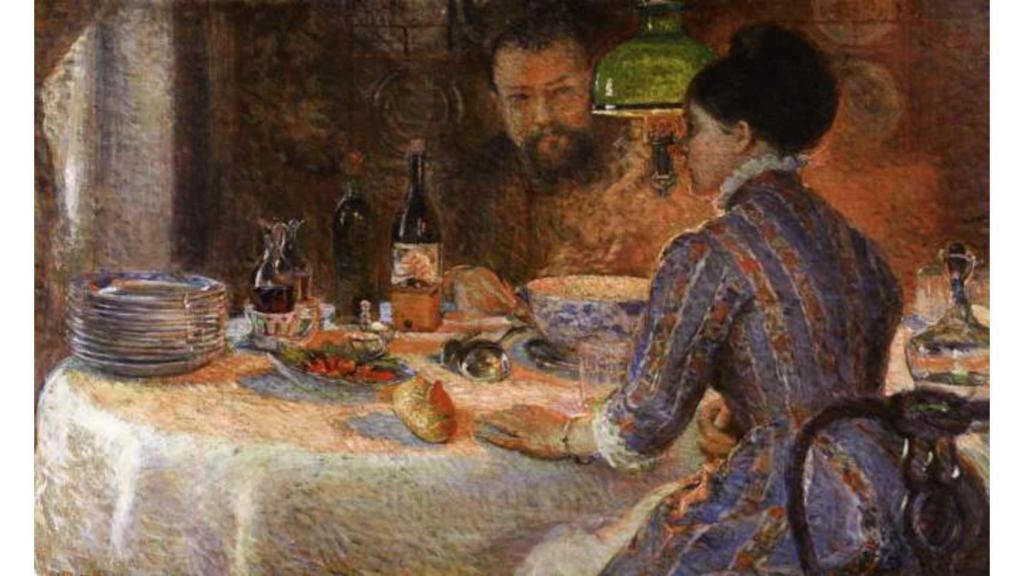 Bajo la lámpara, 1887