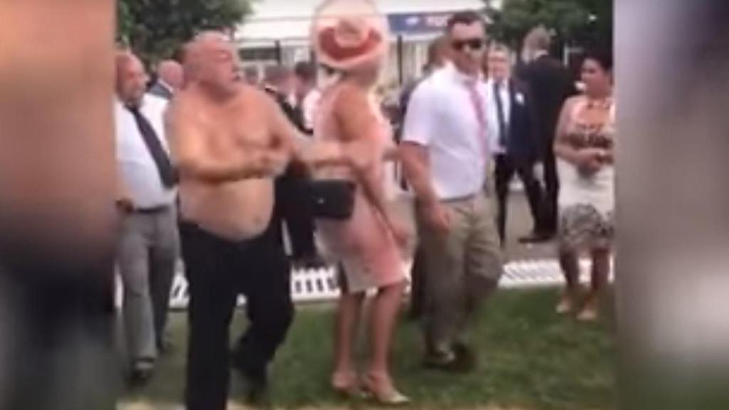Momento del altercado en Ascot