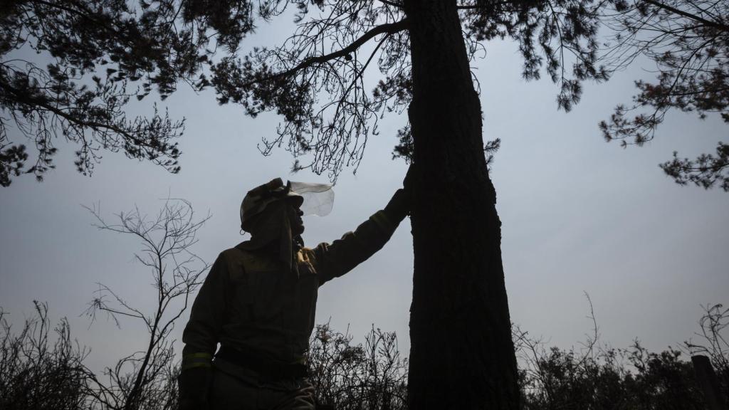 Sebas lleva treinta años como bombero. Cobra 1.200 euros al mes.