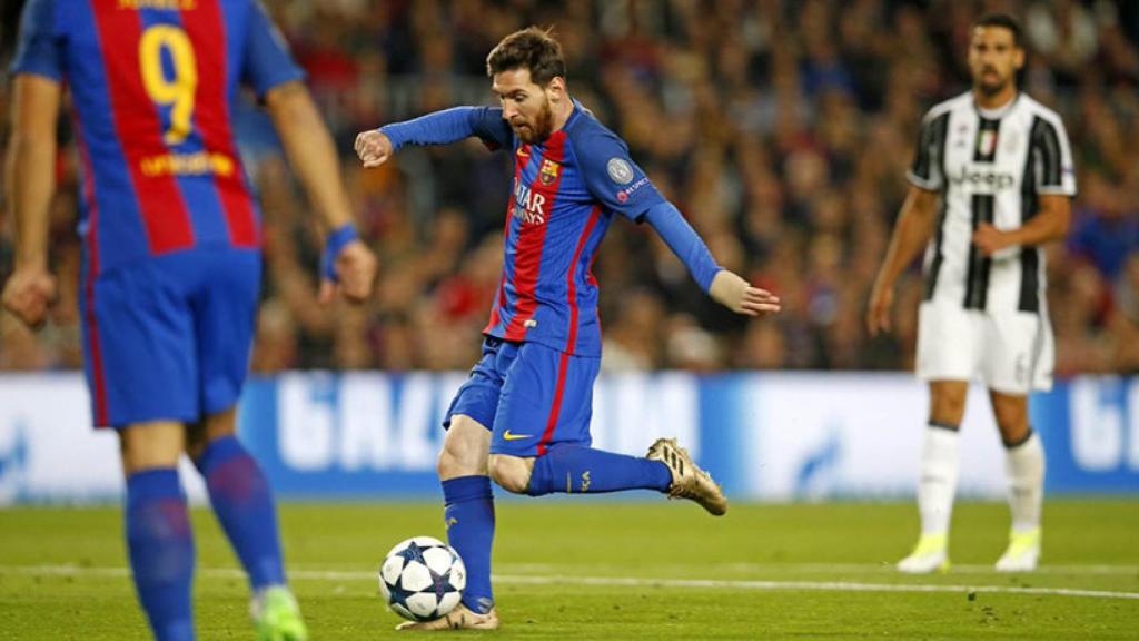 Leo Messi durante el partido Foto: Twitter (@FCBarcelona)