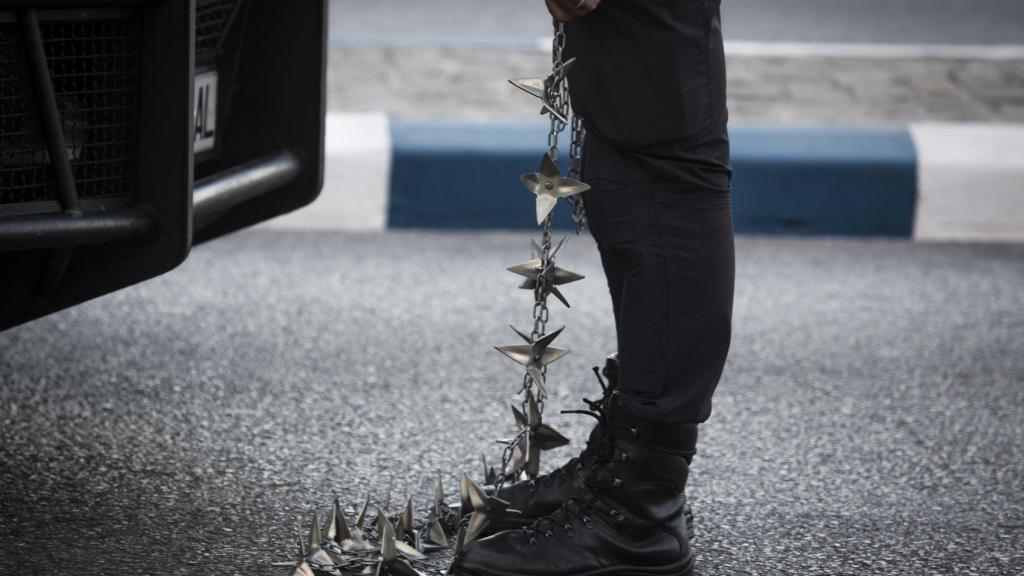 Los miembros de la Unidad de Intervención Policial (UIP) llevan un par de semanas instalados en La Línea de la Concepción.