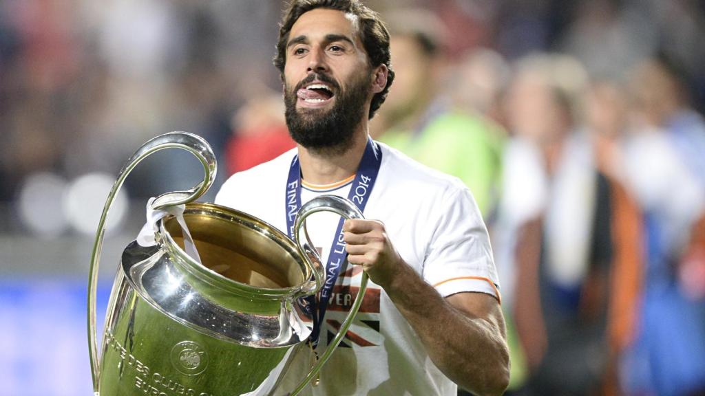 Arbeloa, con la Champions conseguida en 2014.
