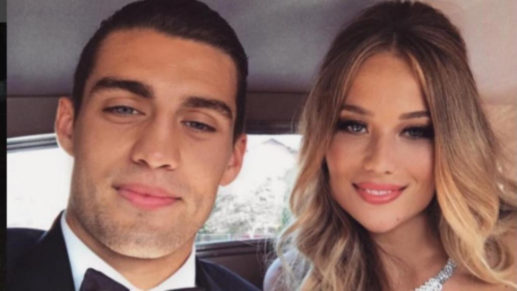 Mateo Kovacic con su novia el día de su boda. Foto: Instagram (@izabelandrijanic)