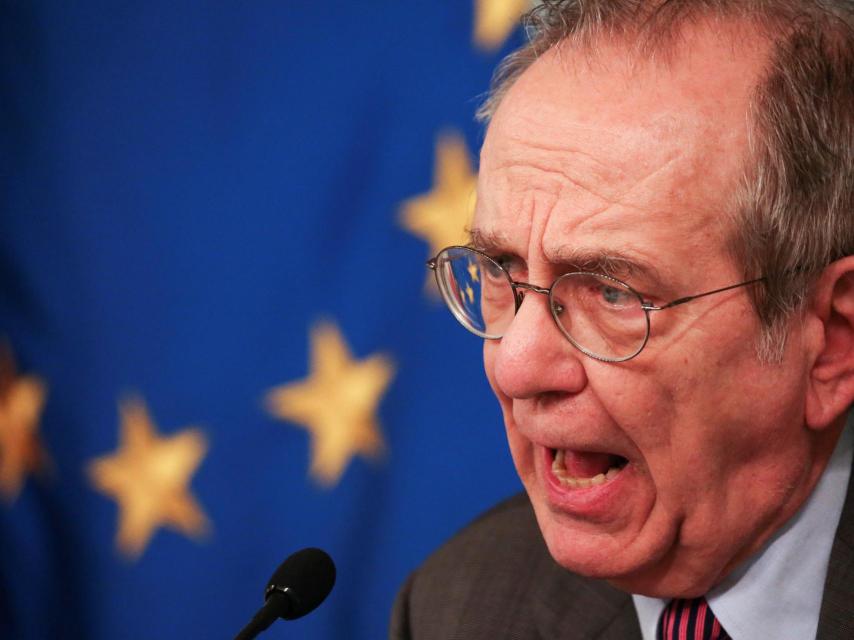 El ministro de Finanzas italiano, Pier Carlo Padoan, el autor del rescate