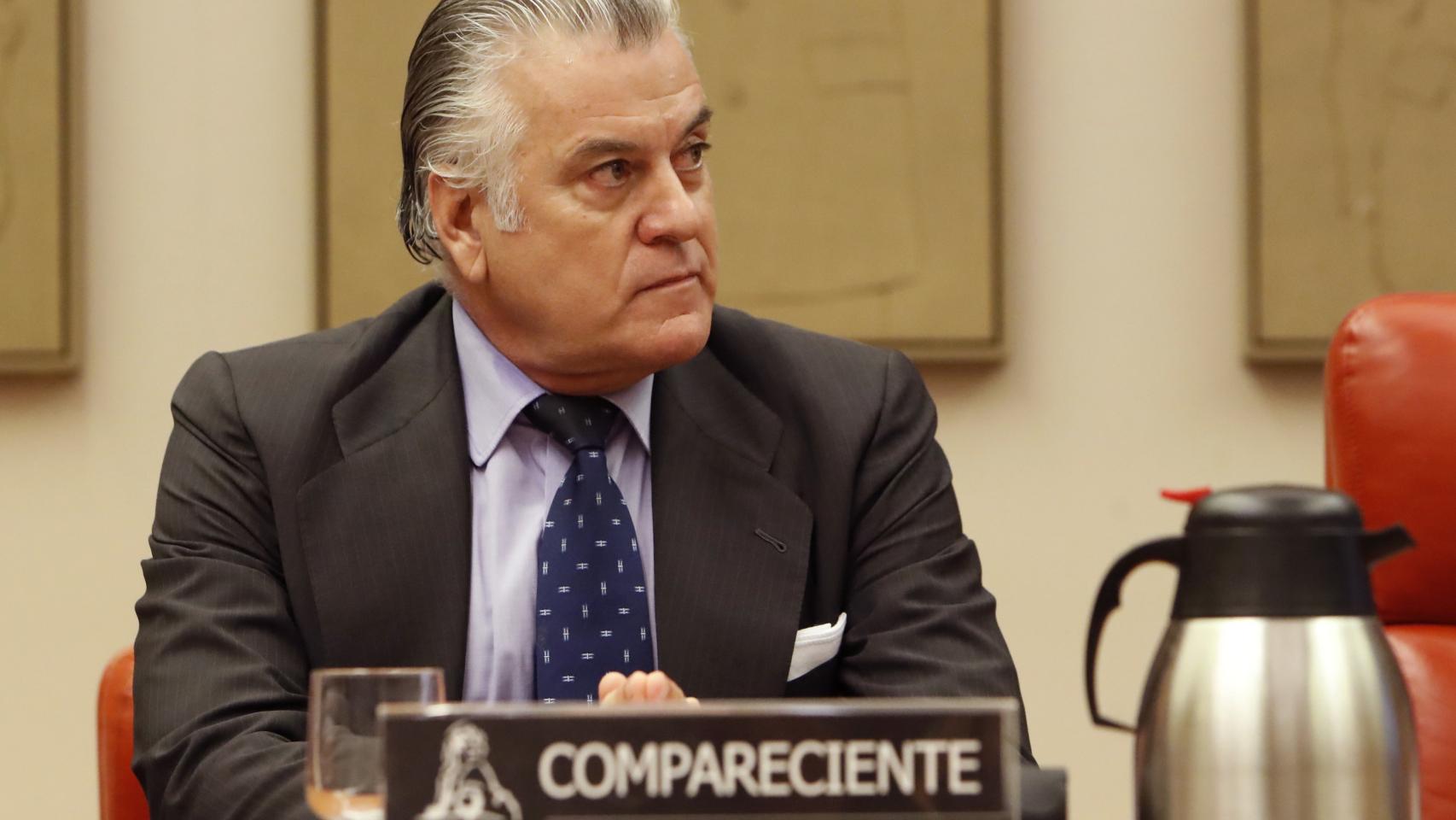 Luis Bárcenas en el Congreso durante su comparecencia.