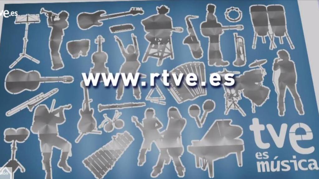 Cabecera del anuncio que anima a participar en el concurso de TVE es Música.