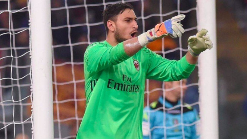 Donnarumma, durante un partido con el Milan. Foto: acmilan.com