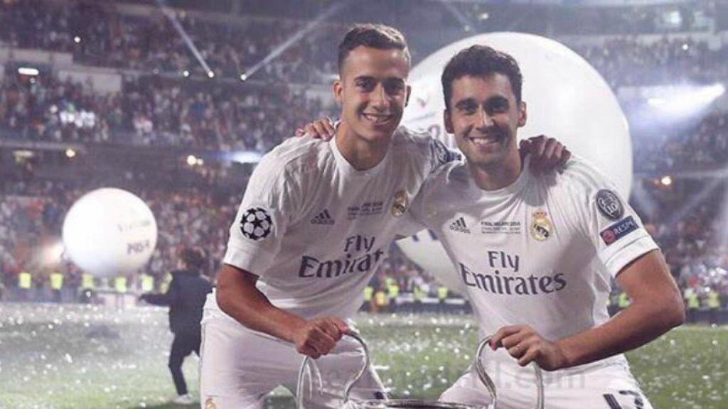Lucas y Arbeloa celebran la Undécima