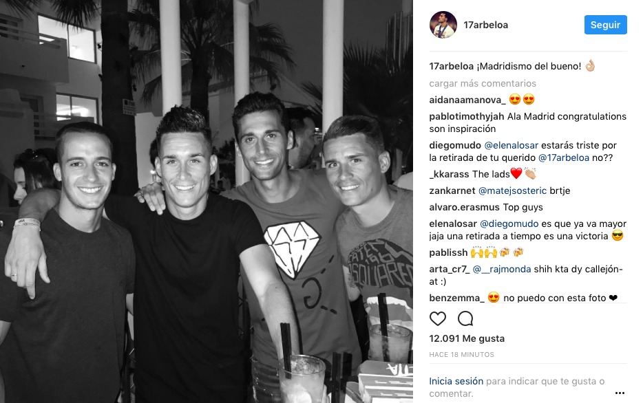 Arbeloa, Lucas Vázquez y los hermanos Callejón, madridismo del bueno