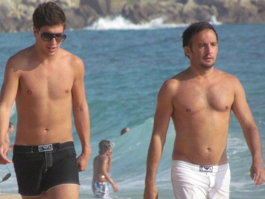 Alejandro Amenábar y su marido David Blanco.