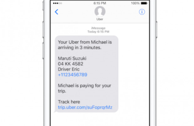 uber peticion recogida pasajero externo familiar