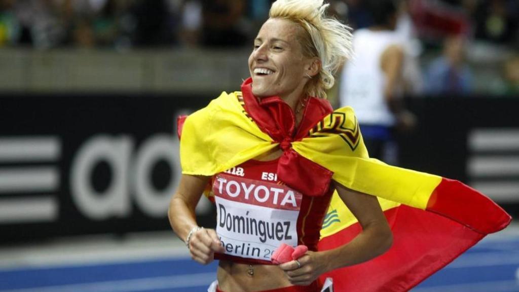 Marta Domínguez, tras acabar la carrera.