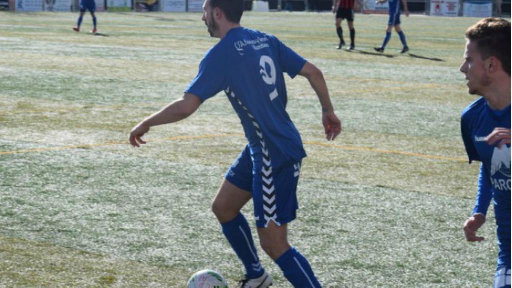 Corrales en un partido con el Villarrobledo. Foto: Miguel Parreño (CP Villarrobledo)