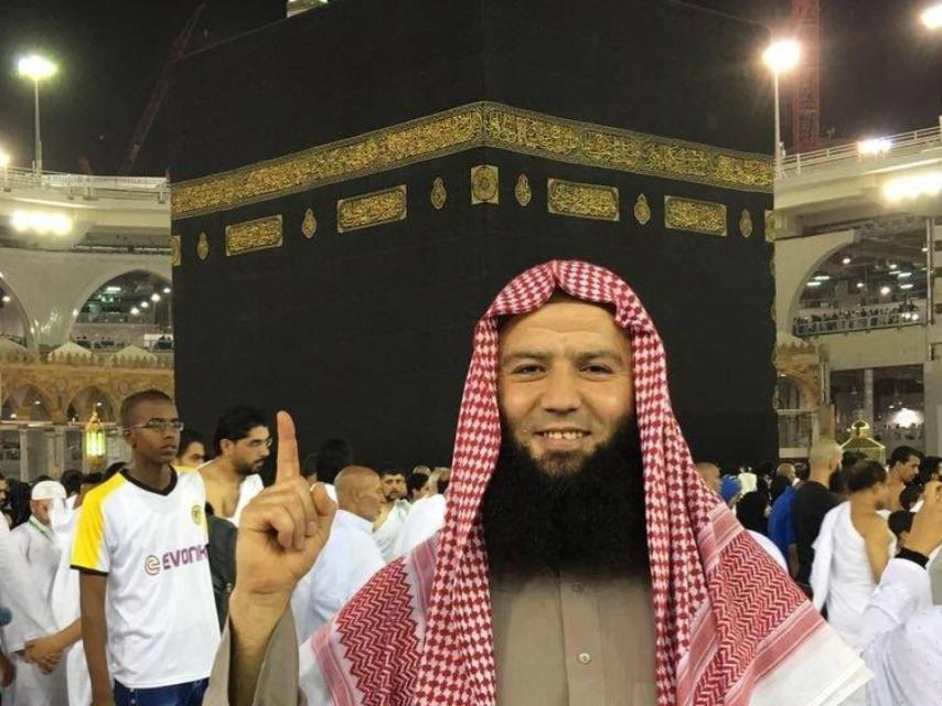 Tarik Chadlioui durante un viaje reciente a la Meca.