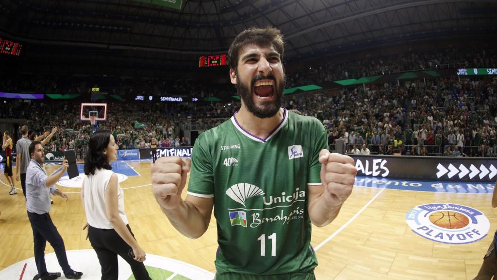 Dani Díez con Unicaja este curso.