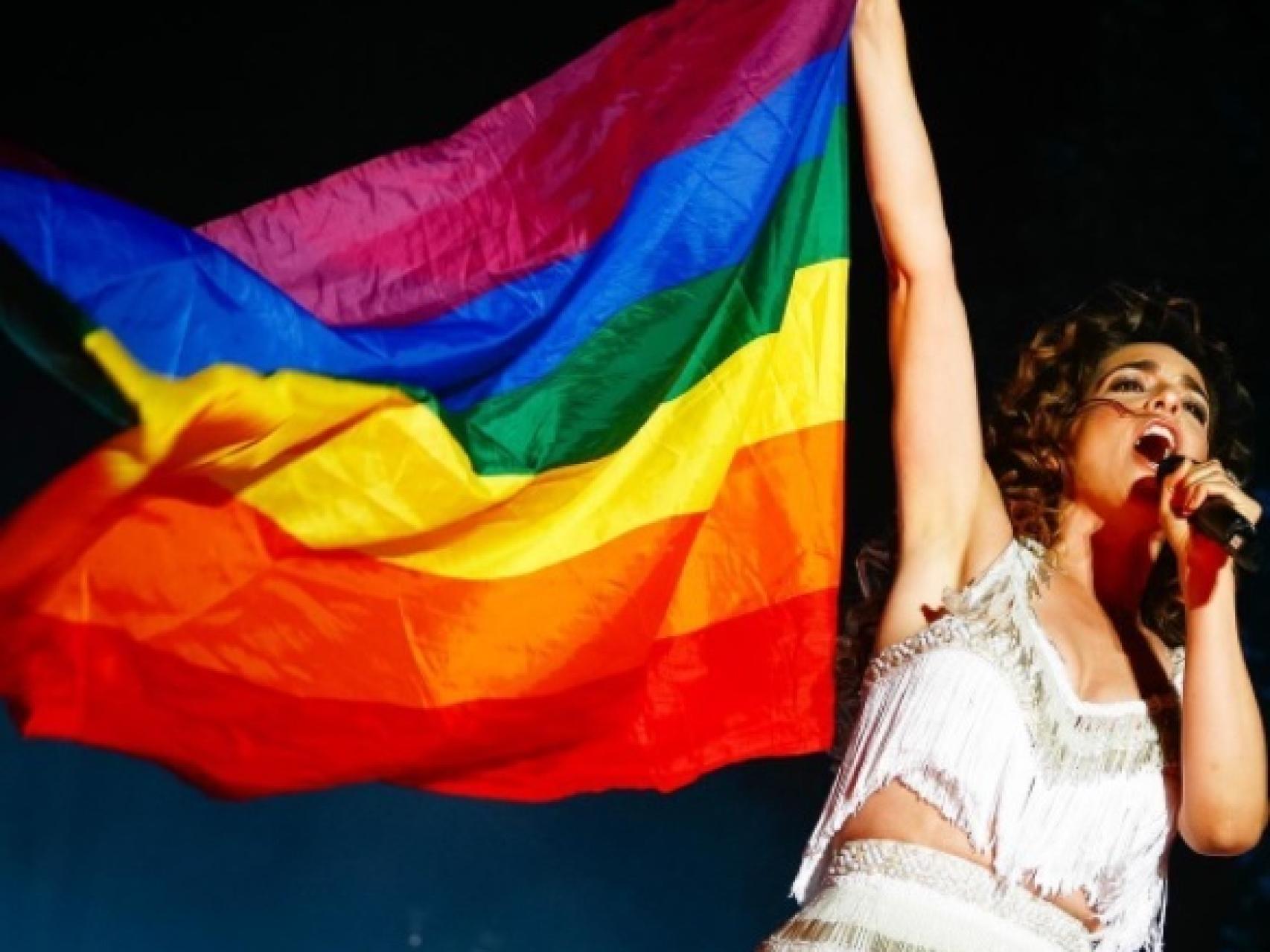 La cantante Ruth Lorenzo, durante el pregón del Madrid World Pride 2017