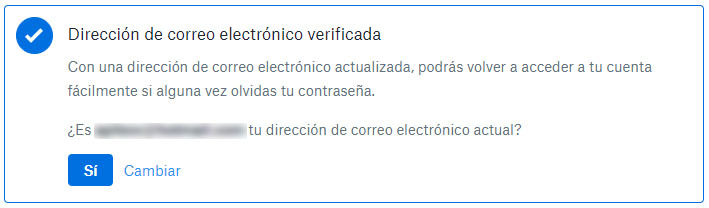 dropbox cuenta seguridad