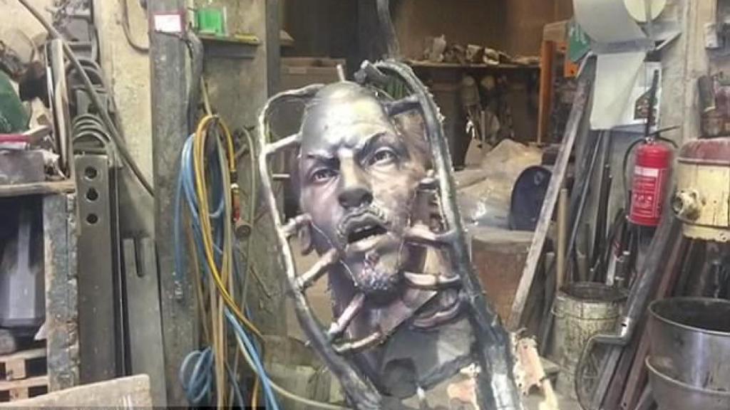 Estatua de Ibrahimovic.